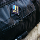 Рюкзак-сумка баул военная, баул армейский Оксфорд черный 120 л с креплением для каремата и саперной лопаты. - изображение 10