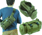 Тактическая армейская мужская сумка Edibazzar Molle Combat Sachet 8935003599058 хаки - изображение 6