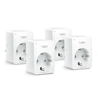 Умная розетка Wi-Fi TP-Link Tapo P100(4-pack) настенная Android/iOS Белый