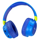 Наушники беспроводные Bluetooth c микрофоном Hoco W43 |BT5.2, 25h, MicroSD, AUX| blue