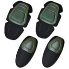 Тактичні захисні наколінники налокітники Han-Wild GEN2 Green захисний набір для суглобів - зображення 1