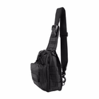 Военный рюкзак тактический Eagle M02B Oxford 600D через плечо 6 литров Black - изображение 3