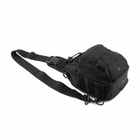 Военный рюкзак тактический Eagle M02B Oxford 600D через плечо 6 литров Black - изображение 6