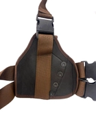 Тактическая кобура для пистолета подсумок армейский для оружия на ногу Камуфляж коричневый - изображение 7