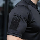 Чоловічі футболки поло з коротким рукавом для військових тактичні Чорний S - зображення 2