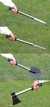 Туристический походный набор: лопата, топор, нож, пила 4в1 VST + чехол - изображение 5