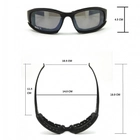 Захисні тактичні окуляри Daisy X7 Black + 4 комплекта скла - изображение 8