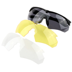 Защитные военные тактические очки Daisy C10 Black + 3 комплекта линз - изображение 2