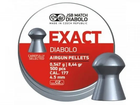 Кулі пневм JSB Diabolo Exact. Кал. 4.5 мм. Вага - 0.54 г. 200 шт/уп - зображення 1
