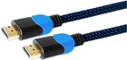 Kabel Savio GCL-02 HDMI v2.0, 1.8 m Niebieski - obraz 2