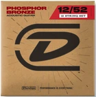 Струны для акустической гитары DUNLOP DAP1252J PHOSPHOR BRONZE ACOUSTIC GUITAR STRINGS 12-STRING SET (12-52)