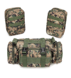 Тактический рюкзак 60 л с дополнительными подсумками 4в1 пиксель - изображение 6