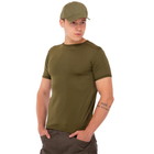 Летняя футболка мужская тактическая компрессионная Jian 9193 размер L (48-50) Оливковая (Olive) - изображение 2