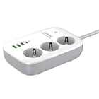 Подовжувач мережевий LDNIO c Wi-Fi SEW3452 |3USB/1Type-C, 3Sockets. QC/PD, 30W/10A, 2m EU Plug| Колір white