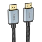 Кабель Hoco HDTV 2.0 Male to Male 4K HD data cable US03 (L=1M) чорынй