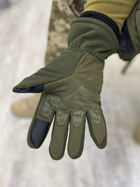 Зимние перчатки enigma lux сенсорные олива L - изображение 5