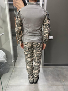 Армійська тактична сорочка Убакс Combat Сірий Піксель XL - зображення 4