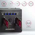 Док-станція Axagon Clone Master для M.2 2 x NVMe SSD USB Type-C 3.2 Black (ADSA-M2C) - зображення 2