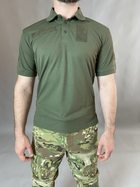 Тактичне Поло Хакі футболка з коротким рукавом 52 - изображение 1