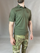 Тактичне Поло Хакі футболка з коротким рукавом 46 - изображение 2