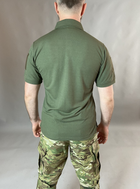 Тактичне Поло Хакі футболка з коротким рукавом 52 - изображение 4