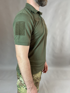 Тактичне Поло Хакі футболка з коротким рукавом 58 - изображение 3