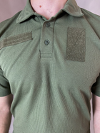 Тактичні Поло Хакі футболка з коротким рукавом 56 - зображення 7