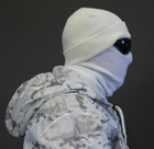 Зимняя белая шапка Reis вязанная тактическая шапка подшлемник (reis-white) - изображение 1