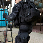 Тактический рюкзак на 40л (48х30х23см), M09, Черный - изображение 3
