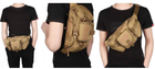 Бананка военная сумка с кобурой на пистолет Койот - изображение 4
