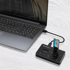 Док-станція Qoltec для 2 x SSD M.2 SATA USB Type-C 3.1 Black - зображення 11