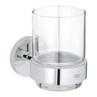 Стакан для зубных щеток GROHE QuickFix Start округлый стеклянный хром 41194000