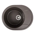Мойка для кухни PLATINUM гранит 5847 ONYX 575x465мм овальная врезная без сифона коричневая PLS-A39616