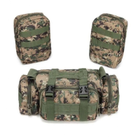 Рюкзак тактичний чоловічий з 3 підсумками Tactical Backpack B08 Піксель на 55 л військовий туристичний для полювання та риболовлі з кріпленням MOLLE - зображення 7