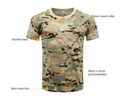 Тактическая футболка CoolTouch, высококачественная дышащая футболка Мультикам, потоотводящая р.M - изображение 4