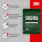 Оклюзійна наліпка за клапаном E+R Chest Seal Vented Twin Pack (2шт) - зображення 4