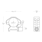 Кільця швидкознімні Hawke Precision Steel, 25.4 мм, Medium, на Weaver / Picatinny - зображення 2
