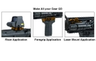 Компенсатор висоти Leapers UTG Universal QD, H: 15 мм, L: 60 мм, 5 слотів, Weaver/Picatinny, MNT-RSQD605 - зображення 6