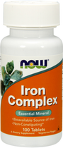 Suplement diety Now Foods Iron Complex 100 t (733739014405)