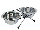 Подставка с мисками для собак металл 0,45л/12см Trixie TX-24831