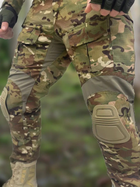 Тактический костюм ВСУ Multicam Штурмовая боевая форма рубашка с длинным рукавом и брюки с наколенниками Мультикам, размер L - изображение 5