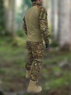 Тактический костюм ВСУ Multicam Штурмовая боевая форма рубашка с длинным рукавом и брюки с наколенниками Мультикам, размер L - изображение 9