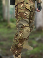 Тактический костюм ВСУ Multicam Штурмовая боевая форма рубашка с длинным рукавом и брюки с наколенниками Мультикам, размер M - изображение 3