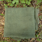 Маскировочный шарф-сетка Olive (оливковый) - снайперский (тактический) шарф M-Tac 210 х 100 см - изображение 4