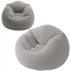 Надувное кресло с флоком Intex 68579 круглое, 107х104х69 см (IP-169527)