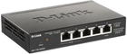 Комутатор D-Link DGS-1100-05PDV2 (PoE) Managed Gigabit Ethernet - зображення 1