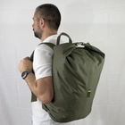 Баул-рюкзак влагозащитный тактический, вещевой мешок на 45 литров Melgo хаки - изображение 1