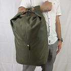 Рюкзак для речей із прогумованного оксфорду, речовий тактичний мішок на 25 літрів Melgo хакі - зображення 7