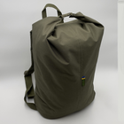 Тактический рюкзак-баул 25 литров Олива Oxford 600D Flat MELGO влагозащитный вещевой мешок - изображение 2