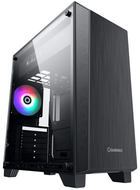 Корпус GameMax Nova N5 Black, без БЖ, Midi Tower, ATX / Micro ATX / Mini ITX, 1хUSB 3.0, 1хUSB 2.0, 1x120 мм LED, 430x200x437 мм, 0.5 мм, 4.0 кг